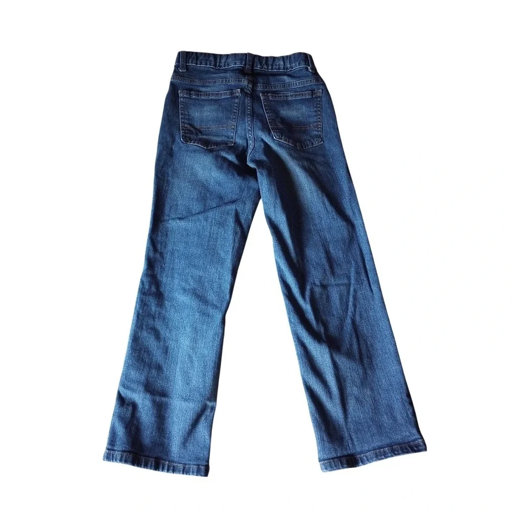 The Childrens Place Husky Straight Jeans Blue Wash Size 10 HUSKY Kids Adjustable